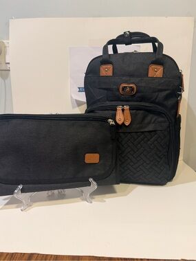 NWOT Diakslon Black Backpack/Diaper Bag